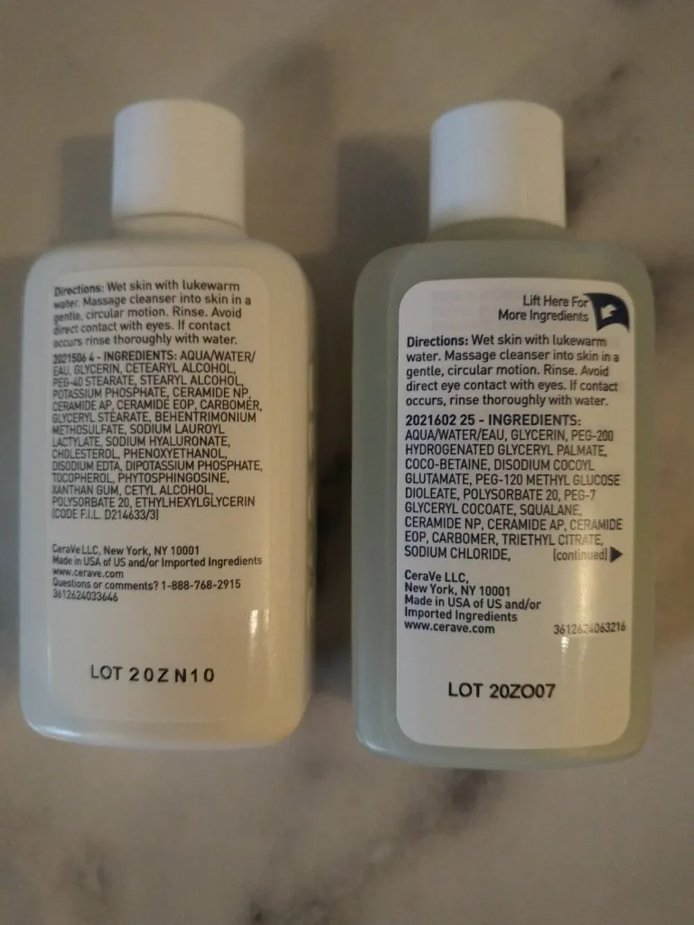 CeraVe Hydrating Facial Cleanser Bundle - 15 pieces - Travel / Mini - NWT